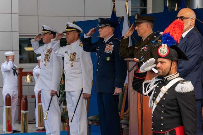 2022 U.S. Naval Forces Europe Africa JFC Naples Change of Command 220627 M VB498 0004