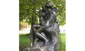 Il Bacio di Rodin statua Fondazione Gianadda Martigny