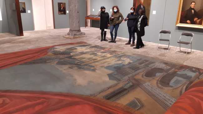 La consegna del sipario e lavori di allestimento in palazzo san Francesco 6