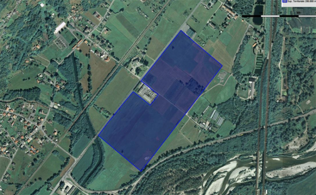 area ospedale domo villa vista satellite