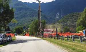 b lavori ponte lago tana monte