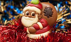 b natale babbo cioccolato