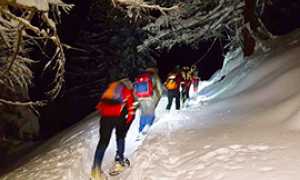 b soccorso neve ciaspole