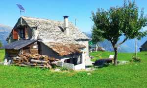 baita montagna pannello