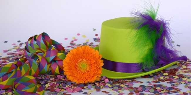 carnevale coriandoli cappello