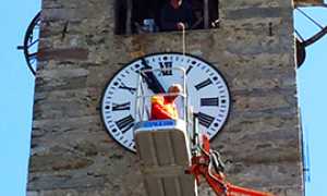 corta campanile orologio bognanco