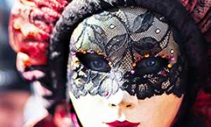 corta carnevale maschera ragazza