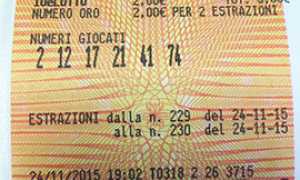 corta lotto biglietto