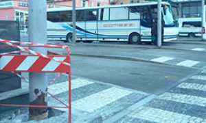 corta movicentro bus palo