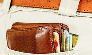 corta portafoglio tasca