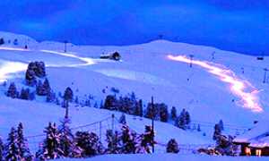 corta sci fiaccolata