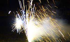 corta scintille artificio fuochi