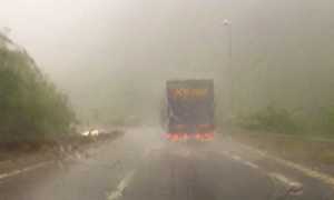 corta superstrada pioggia