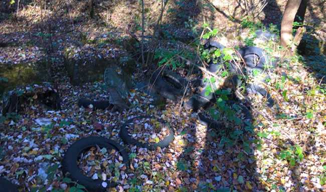 discarica pneumatici ciclabile