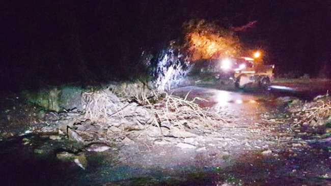 frana notte bognanco curva