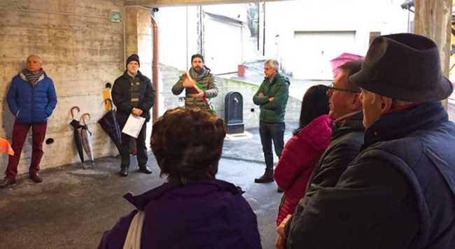 inaugurazione posteggio piaggio villa