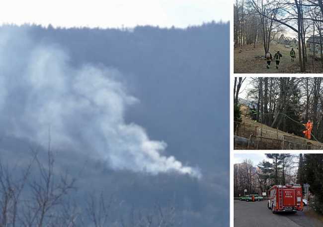 incendio bosco domo