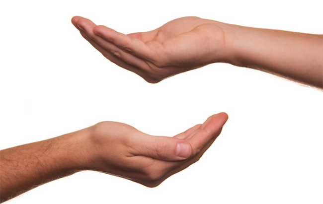 mani donazione