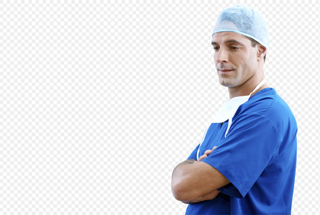 medico braccia incrociate