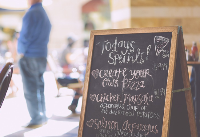 menu ristorante