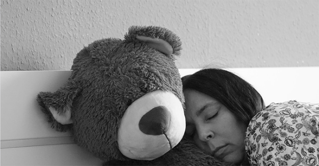 orsetto letto dorme