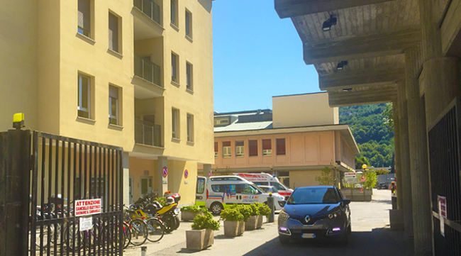 ospedale biagio entrata auto