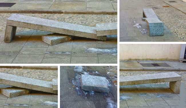 panchina rotta borgo