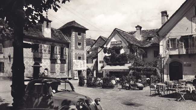 santa maria vigezzo centro storico foto epoca bn