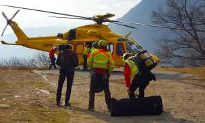 soccorso 118 elicottero salita spalle