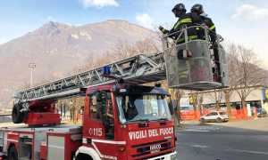 vigili fuoco domo scala piazzale