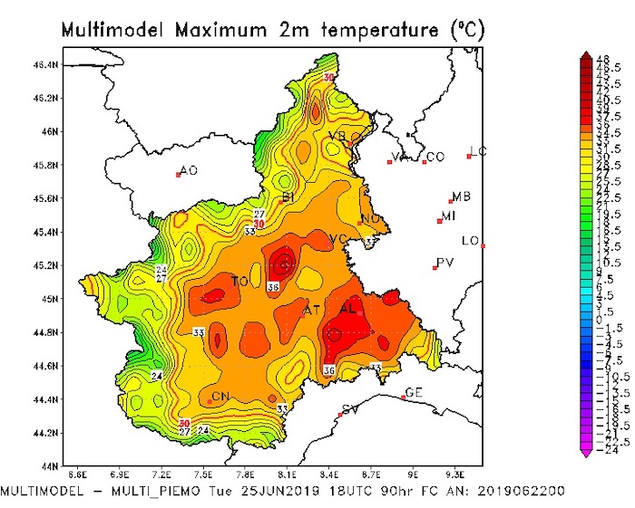Anticiclone africano, le temperature continuano a salire. Alla Capanna Margherita colonnina a + 4°