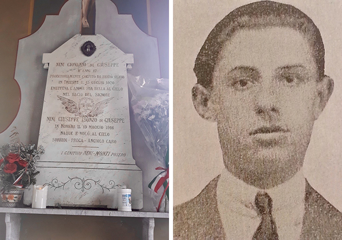 Ricordato a Premosello Giovanni Nini, assassinato a 17 anni da terroristi slavi a Trieste il 13 luglio 1920