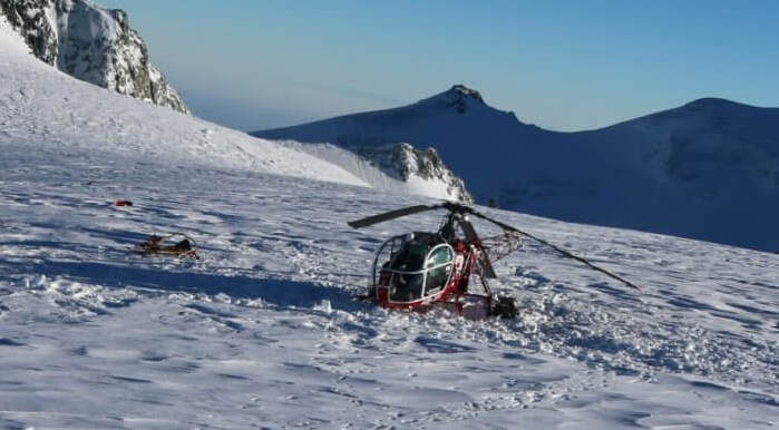 Vallese: cade elicottero, un ferito 