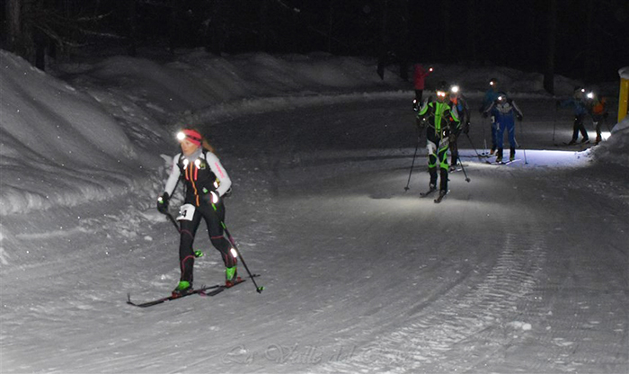 Gara di sci alpinismo in notturna a Macugnaga