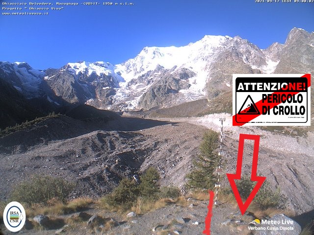 attenzione crollo