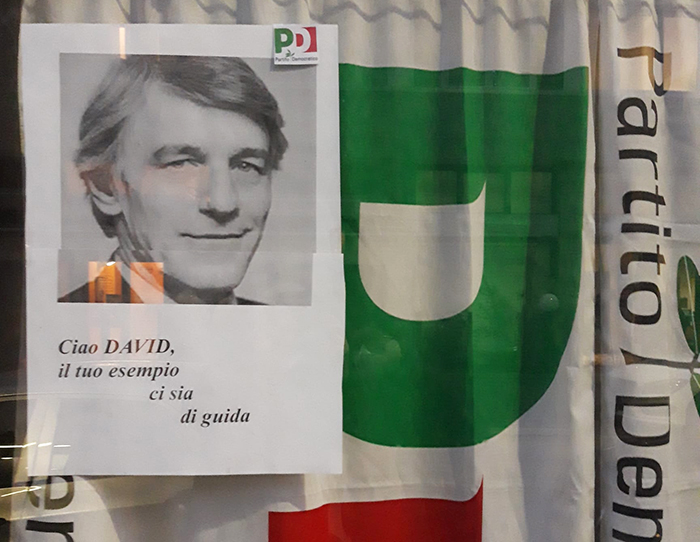 La sezione di Domodossola del Partito Democratico ricorda David Sassoli