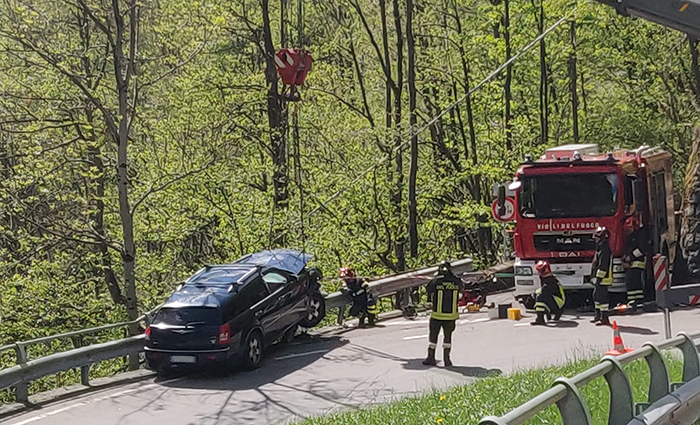 Un ultrasettantenne la persona uscita di strada con l'auto ad Antrona