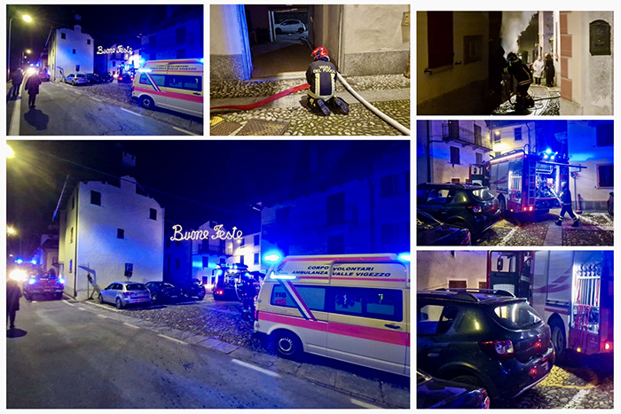 Incendio ad una abitazione a Zornasco, nessun ferito