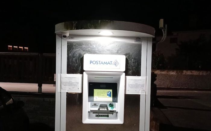 Riaperto per la notte il Postamat di Vanzone: basso il rischio di "assalti" 