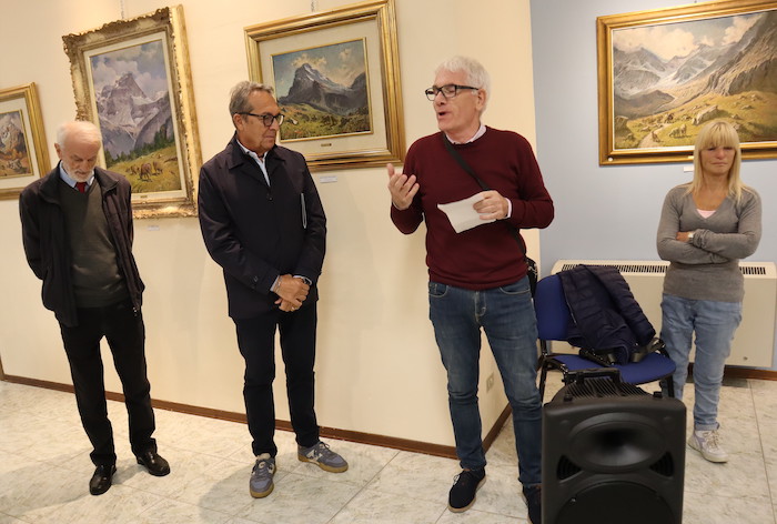 Inaugurata la mostra del pittore Peppino Stefanoni a La Fabbrica di Villadossola