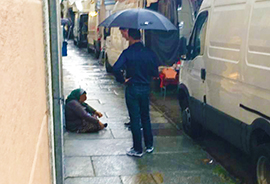 b pizzi brondolo mendicante