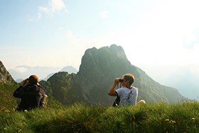 corta val grande vista binocolo