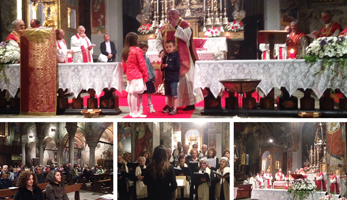 Sacerdoti e fedeli da tutta l'Ossola a Baceno per la veglia di Pentecoste