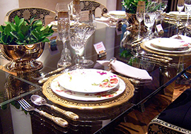 b cena tavola apparecchiata