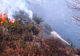 b incendio vigezzo fuoco vigile
