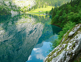 b montagna lago baite