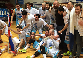 b poli basket festa fine foto squadra