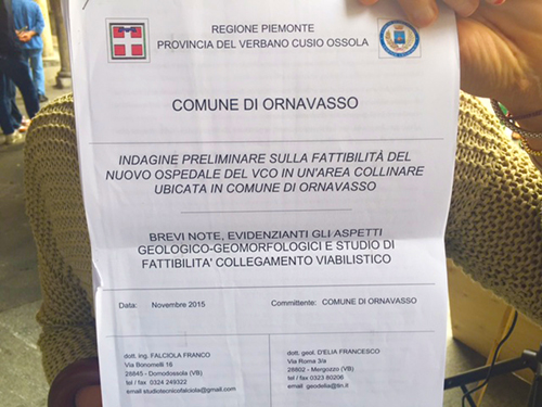 indagine ospedale ornavasso