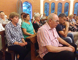 Veglia per le vittime del terrorismo col Gruppo di preghiera di Medjugorje. Foto