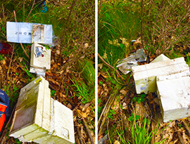 b stazione meteo caduta